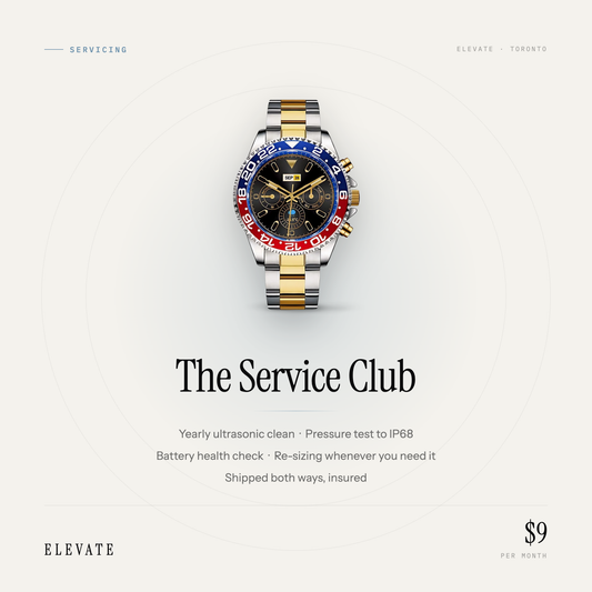 The Service Club — yearly servicing for the Elevate SmartWatch